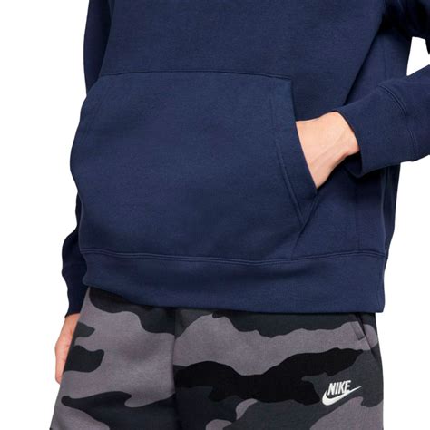 Sudadera Nike Sportswear Club Hoodie Midnight Navy White Fútbol Emotion