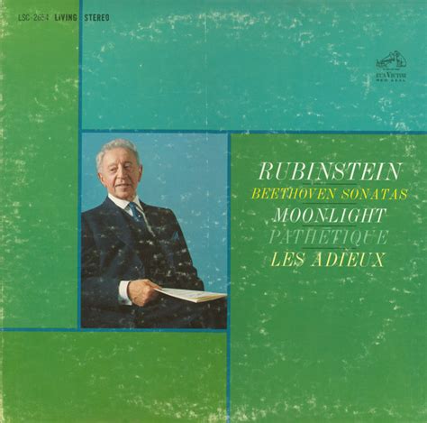 Ludwig Van Beethoven Arthur Rubinstein Beethoven Sonatas Moonlight