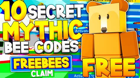 ALL 10 SECRET MYTHIC BEE CODES In BEE SWARM SIMULATOR ROBLOX CODES