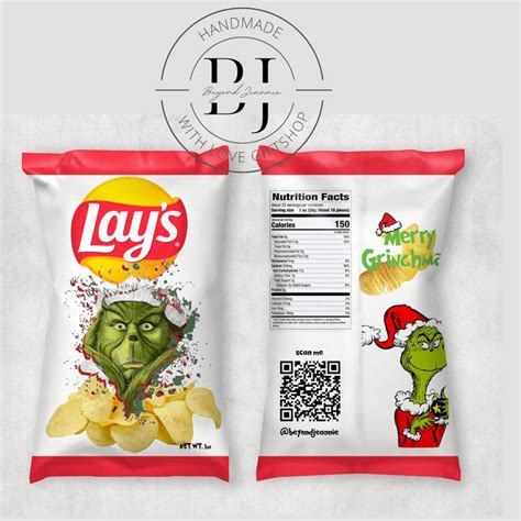 Custom Lays Grinchmas Chip Bags Custom Chip Bags Beyond Jeannie In