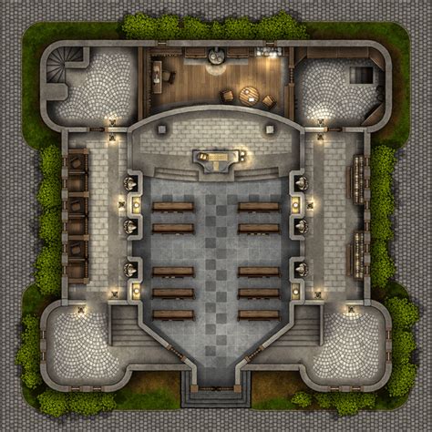 Free Map The Church 20x20 All 4 Levels Including A Modular Crypt