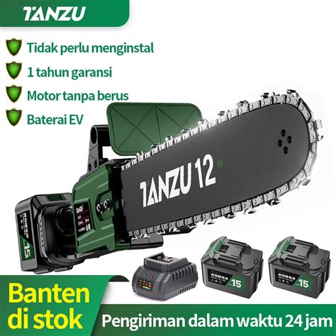 Jual Tanzu Chainsaw Gergaji Rantai Elektrik Mini Inch Portable