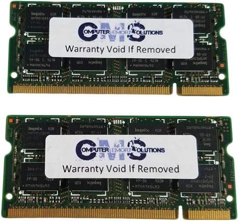 CMS 2GB (2X1GB) DDR1 2700 333MHZ Non ECC SODIMM Memory Ram Upgrade ...