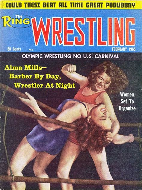 February Alma Mills Vintage Women Girls Wrestling Olympic