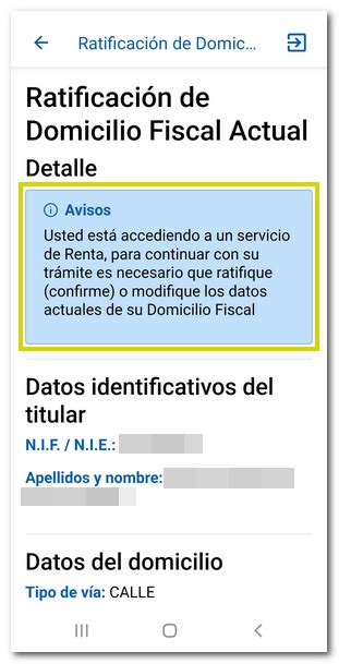 Agencia Tributaria APP AEAT Servicios Renta Presentación de la