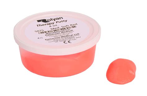 Sammons Preston Therapy Putty 4oz Red Medium Soft Hand Exerciser