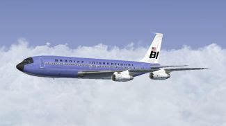 Braniff Lavender Jellybean Boeing For Fsx