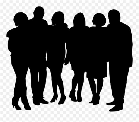 community clipart silhouette group people silhouette png transparent