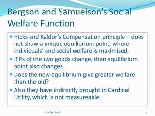 The Social Welfare Function Ppt