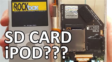 An Ipod With An Sd Card Ipod Classic Storage Upgrade Tutorial