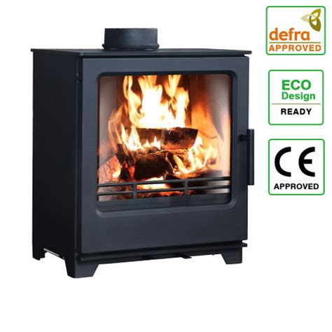 8kw Multifuel Stove Woodburning Log Wood Burner Defra Approved Eco