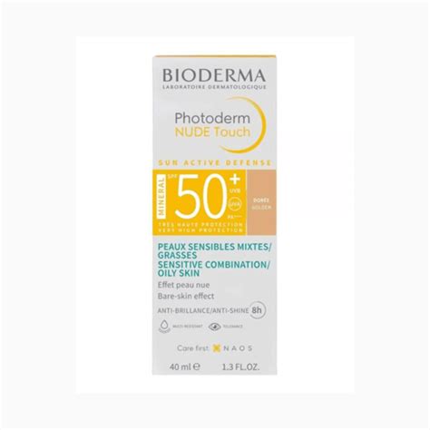 Protector Bioderma Photoderm Nude Touch Dorée Golden x 40 Ml Bioderma Protección Solar
