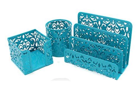 Easypag Cute Office Supplies Piece Desk Organizer And Accessories Set