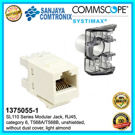 Jual Commscope Modular Jack Sl Series Cat Almond