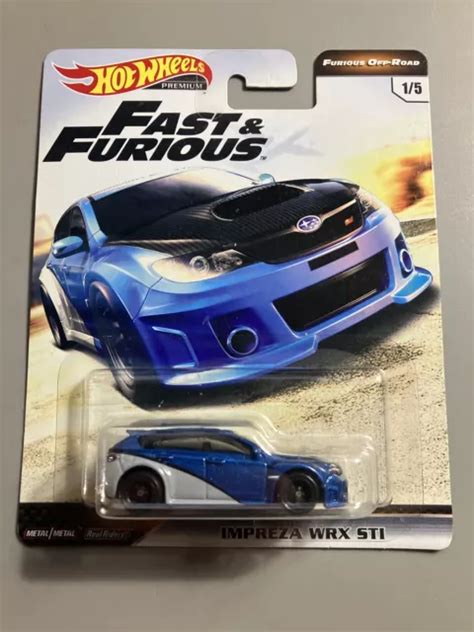 Hot Wheels Fast Furious Premium Furious Off Road Subaru Impreza Wrx Sti Eur