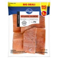 Kroger Farm Raised Atlantic Salmon Portions Frozen BIG DEAL 32