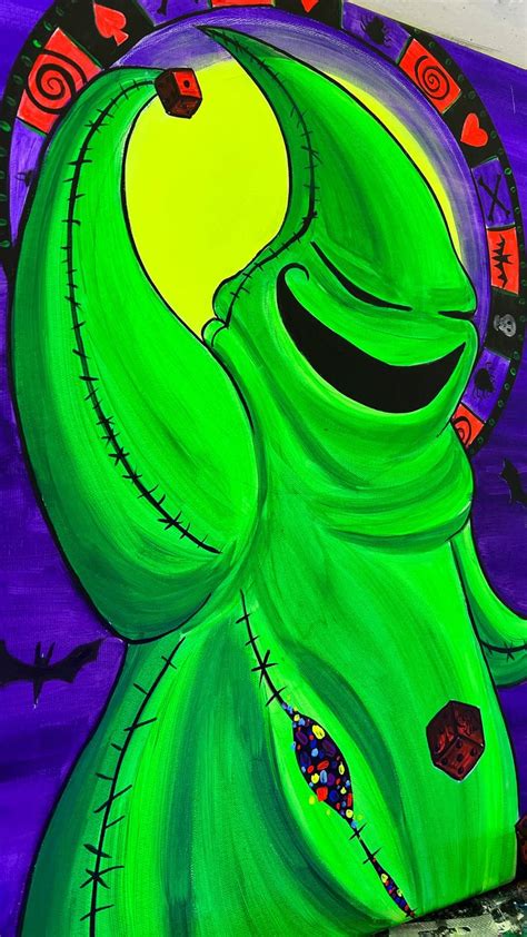 Oogie boogie fan art. Black light in 2022 | The nightmare before ...