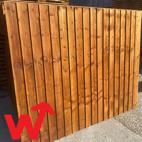 Pressure Treated Feather Edge Fence Panels X X Heavy Duty