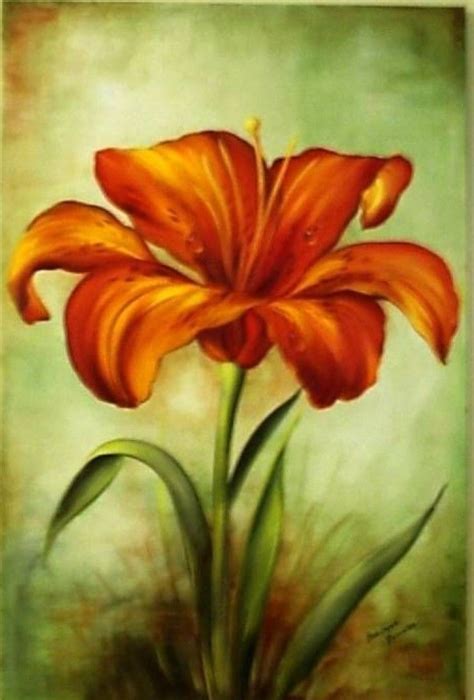 Pin By Annatal On Malarstwo Akryl Flower Art Painting Sunset Canvas