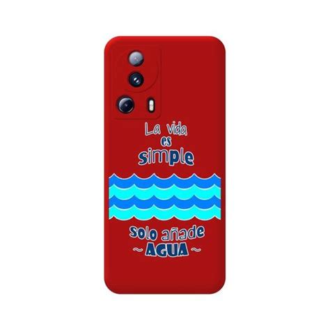 Funda Silicona L Quida Roja Compatible Con Xiaomi Lite G Dise O