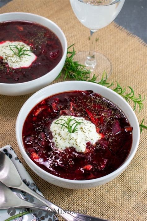 Beet Cabbage Borscht Soup A Meal In Mind