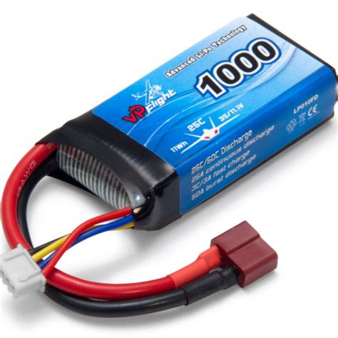 VAPEX 3S 11 1V 1000mAh 25C LiPo Akku Mit T Stecker VPLP010FD