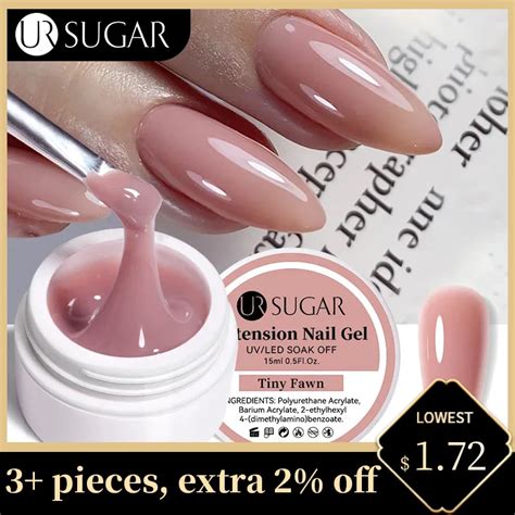 Ur Esmalte De Gel De A Car Para Extens O Ml Acr Lico Claro Nu Rosa