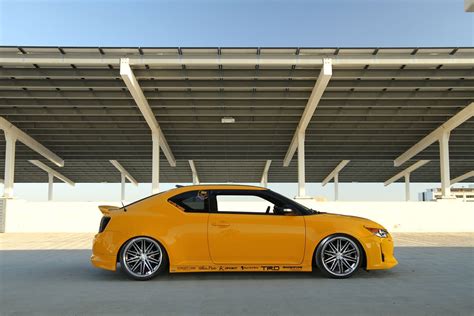 Stanced Blazing Yellow Scion Tc By Concept One Gallery
