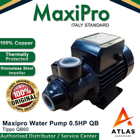 Maxipro Electric Water Pump Shallow Well Hp Qb Lazada Ph