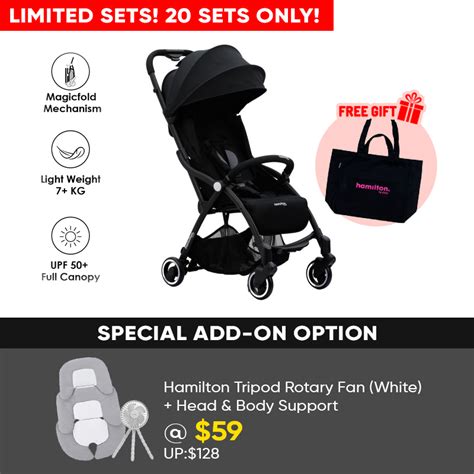 Limited 20 Sets Only Hamilton S1 Plus Stroller Add On Option