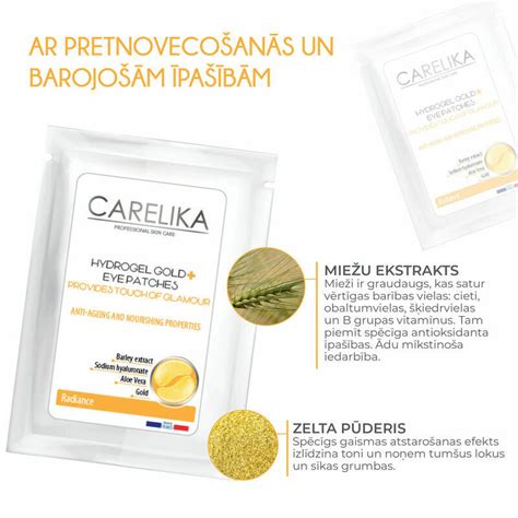 CARELIKA Hydrogel gold eye patches | Vali Spa Store