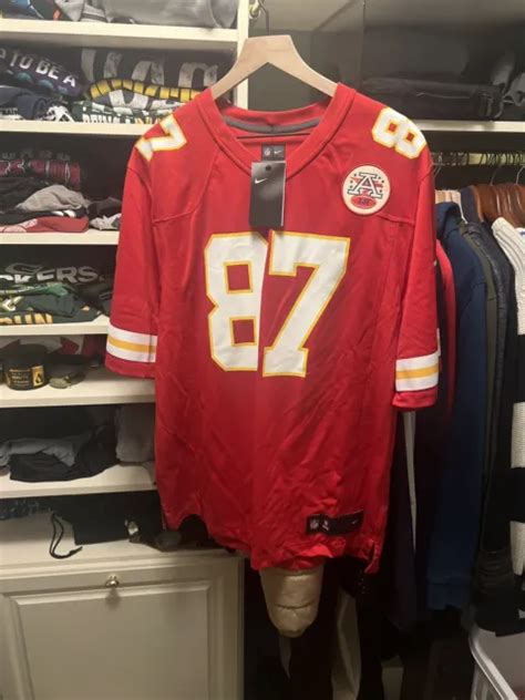 Kansas City Chiefs Travis Kelce Red Stitched Football Jersey Men S