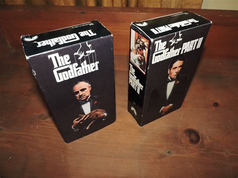 The Godfather The Godfather Part 2 And The Godfather Part 3 Vhs Tapes