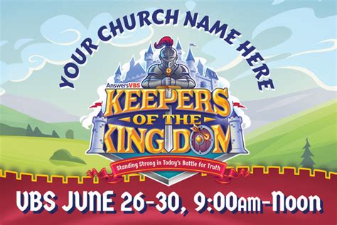 Custom Vbs Postcards Keepers Of The Kingdom Vbs Pckng006