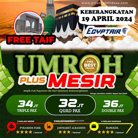 Harga Umroh April Mulai Dari Juta Diskon Juta