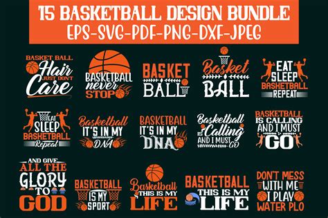 Basketball Svg Design Bundle Graphic By Design Store Bd Net Creative