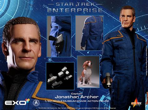 Hyper Realistic Action Figure Star Trek Enterprise Captain Jonathan