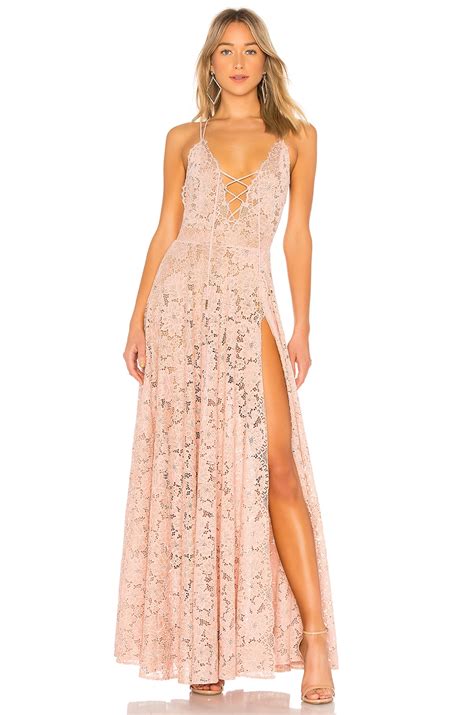 Michael Costello X Revolve Victory Gown In Blush Revolve