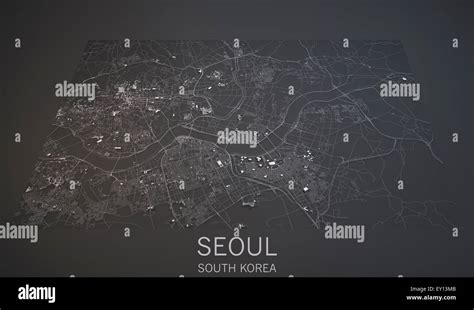 South Korea Satellite Map