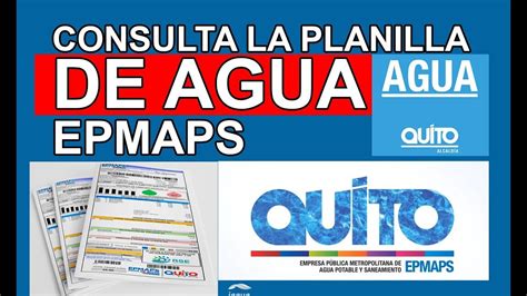 Consulta Planilla Agua Quito Gu A F Cil Con Epmaps