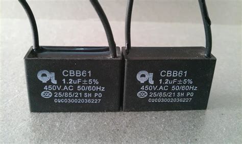 12uf 450v Cbb61 Capacitor Fan 450v12uf Motor Start Capacitor In