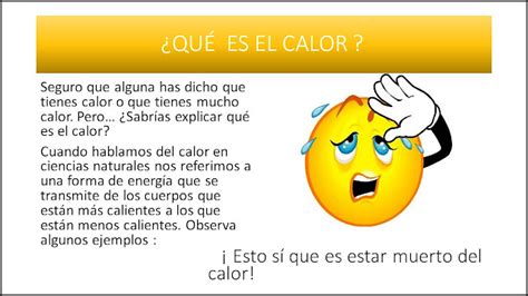 Cosas De Niños Para La Escuela ¿quÉ Es El Calor Por Carla MartÍnez