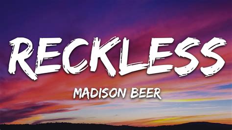 Madison Beer Reckless Lyrics YouTube