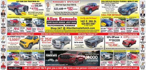 Allen Samuels Chrysler Dodge Jeep Ram Dealer In Hutchinson Ks