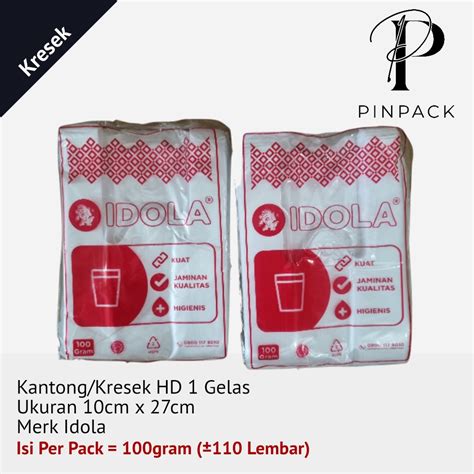 Jual Kantong Ukuran X Cm Kresek Plastik Bening Take Away Hd Untuk