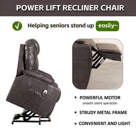 Lift Chair Recliner with Massage and Heat, Brown – My Lift Chair