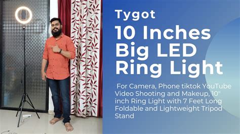 Tygot 10 Inches Ring Light With 7 Feet Lightweight Tripod Stand YouTube