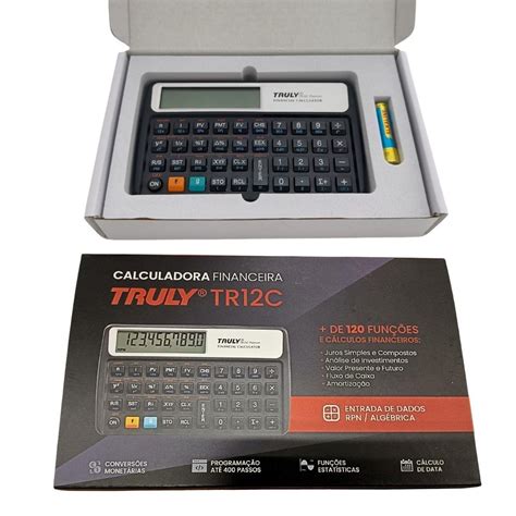 Calculadora Financeira Truly Tr C Platinum Fun Es Rpn