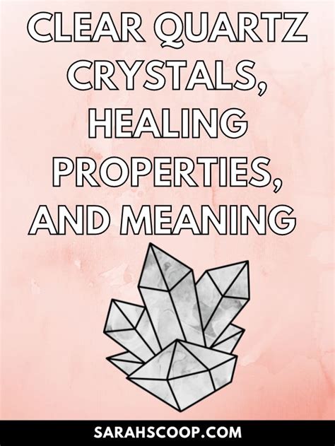 Clear Quartz Crystals, Healing Properties, and Meaning | Sarah Scoop