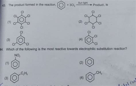 The Product Formed In The Reaction Filo